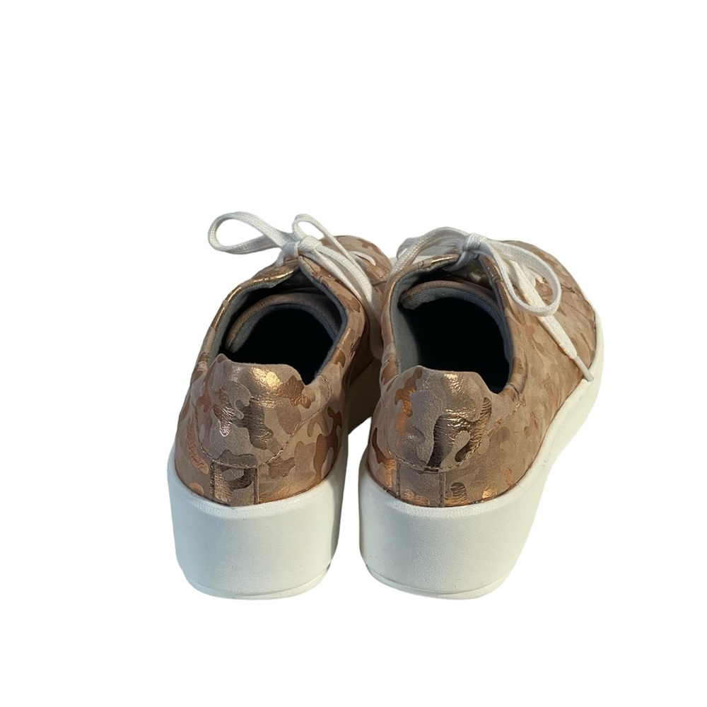 Collection By Clarks Ultimate Cushion Comfort Bronze Foil Camo Lace Up Shoe 6.5M - Picture 8 of 11